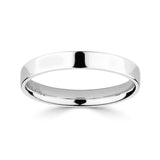 Costco UK Classic Flat Court Wedding Ring, 3.0mm, Platinum- Buy online at McGrocer