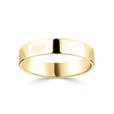 Costco UK Costco Classic Flat Court Wedding Ring in 18ct Yellow Gold - 4.0mm Width- Buy online at McGrocer
