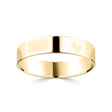 Costco UK Costco Classic Flat Court Wedding Ring 18ct Yellow Gold 5.0mm- Buy online at McGrocer