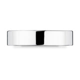 Costco 18ct white gold flat court wedding ring 5.0mm - British product