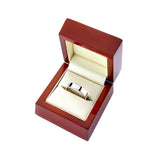 Costco 18ct white gold flat court wedding ring 5.0mm - British product