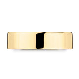 Costco 18ct yellow gold flat court wedding ring 6mm, UK version