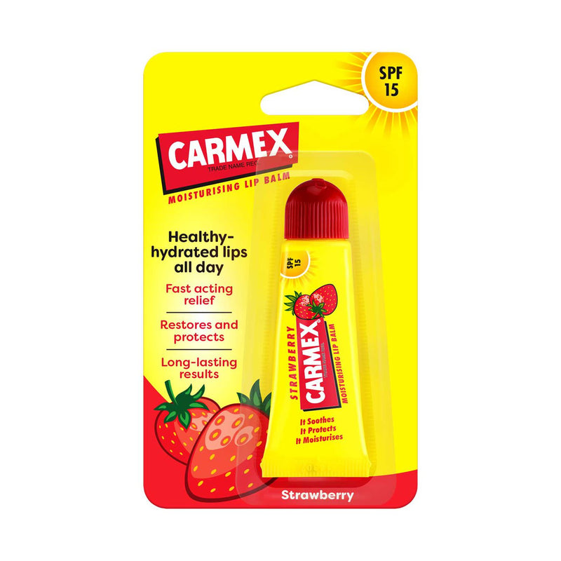 Carmex Strawberry Lip Balm SPF15 10g - British product