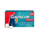 Boots Gaviscon Advance Tablets Heartburn Relief Mint 24 Tablets- Buy online at McGrocer