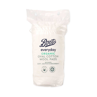 Boots Everyday Organic Oval Cotton Wool Pads 50 pads