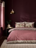 Catherine Lansfield Red Kashmir duvet cover and pillowcase set - British product