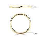 Costco classic court wedding ring 18ct yellow gold, imported from the UK