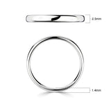 Costco classic court wedding ring 2.5mm, imported from the UK