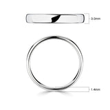 Costco classic court platinum wedding ring 3.0mm, imported from the UK