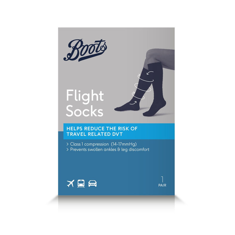Boots Flight Socks 14-17mmHg Compression Size 9-12 - British product