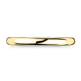 Luxury court wedding ring 18ct yellow gold 2.5mm (British brand)
