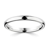 Costco UK 18ct White Gold Luxury Court Wedding Ring, 2.5mm- Buy online at McGrocer