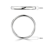Costco Luxury Court platinum wedding ring 2.5mm - British product