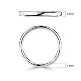 Costco luxury court wedding ring 18ct white gold 2.5mm, UK version