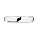 Luxury court wedding ring 18ct white gold 4.0mm - British product