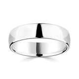 Costco UK Platinum Luxury Court Wedding Ring, 6.0mm- Buy online at McGrocer