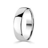 6.0mm platinum luxury court wedding ring (British brand)