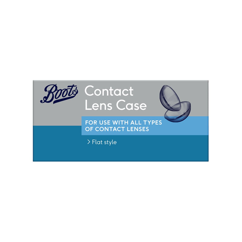 Boots contact lens case flat style for lens storage, imported from the UK