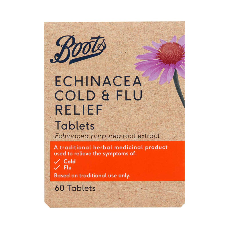 Boots Echinacea Herbal Immune Tablets 60 count - British product