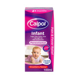 Calpol Infant sugar free strawberry oral suspension 100ml - British product