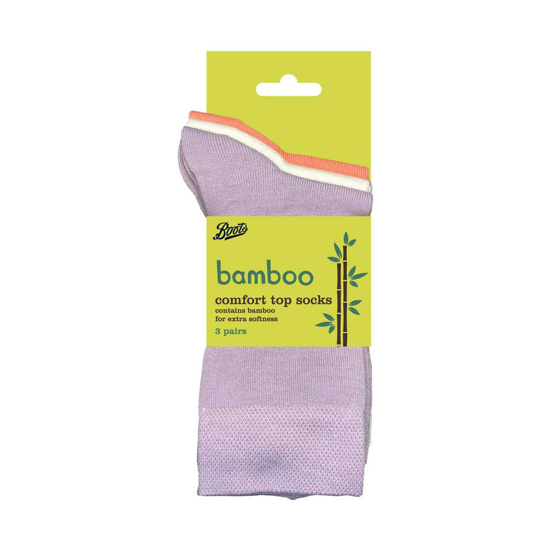 Boots Bamboo socks Soft Corals 3 pair pack size 4-7 - British product