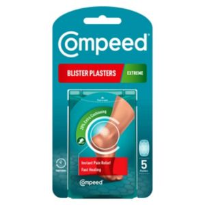 Compeed Pansements pour ampoules hydrocolloïdes Extreme, amorti profond, lot de 5