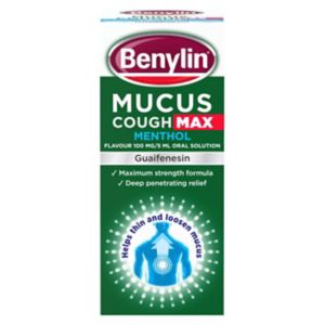 Benylin Mucus Cough Max Menthol Flavour 100mg/5ml Oral Solution 150ml