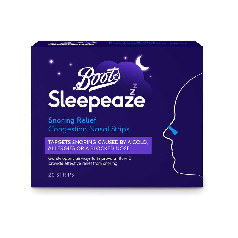 Boots Sleepeaze nasal strips 20 Strips - British product