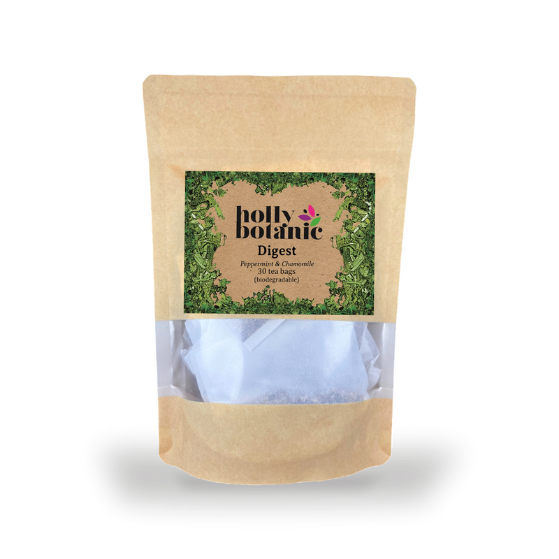 Holly Botanic digestive tisane peppermint chamomile 30 tea bags - British product