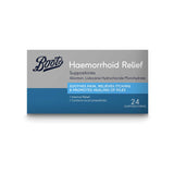 Boots haemorrhoid relief suppositories 24 pack - British product