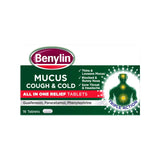 Boots Benylin Mucus Cough & Cold Relief Tablets 16 tablets- Buy online at McGrocer