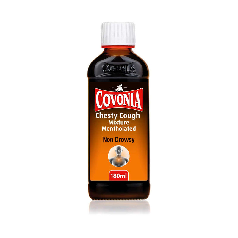 Covonia Chesty Cough Mixture Mentholated 180ml - British product