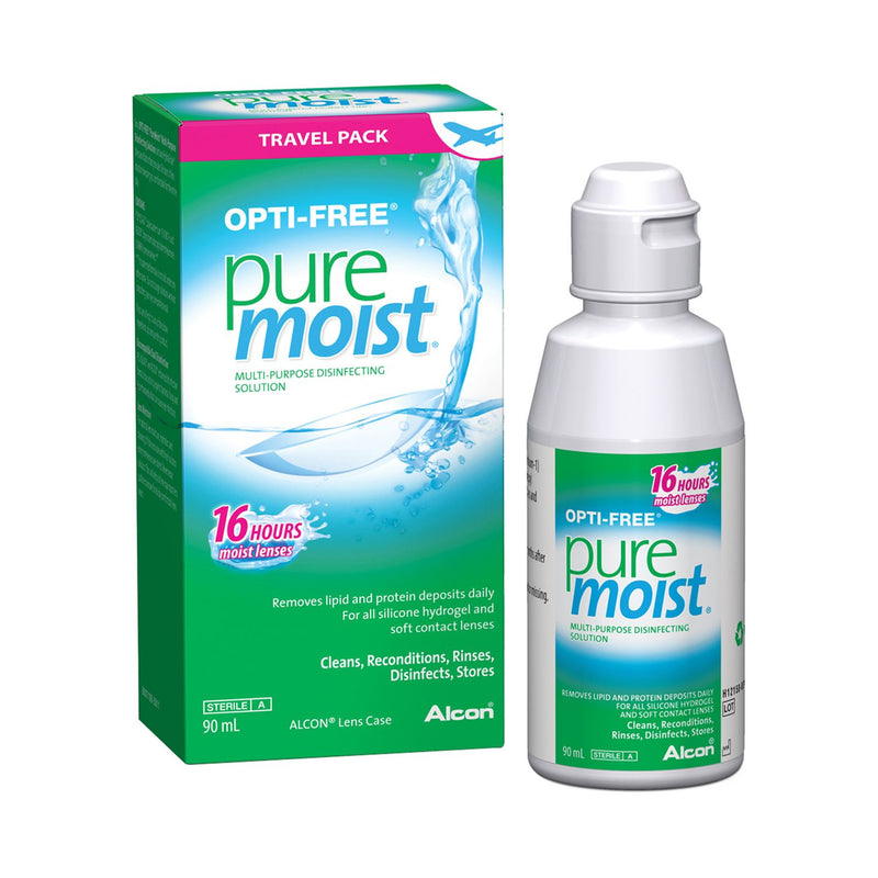 Opti-Free PureMoist Contact Lens Solution 90ml, imported from the UK