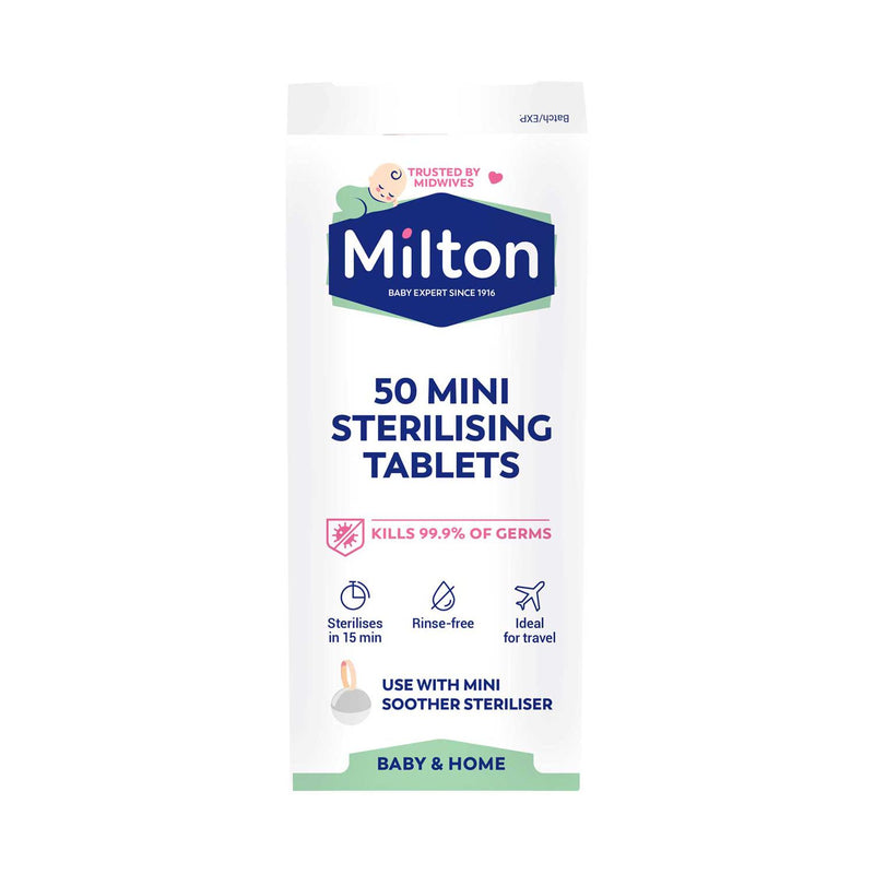 Milton Mini Sterilising Tablets 50 pack (British brand)