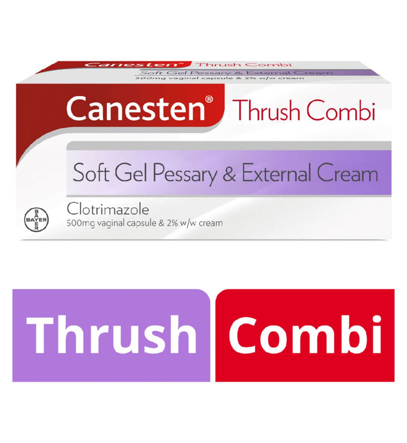 Canesten Thrush Combi soft gel pessary and cream, UK version