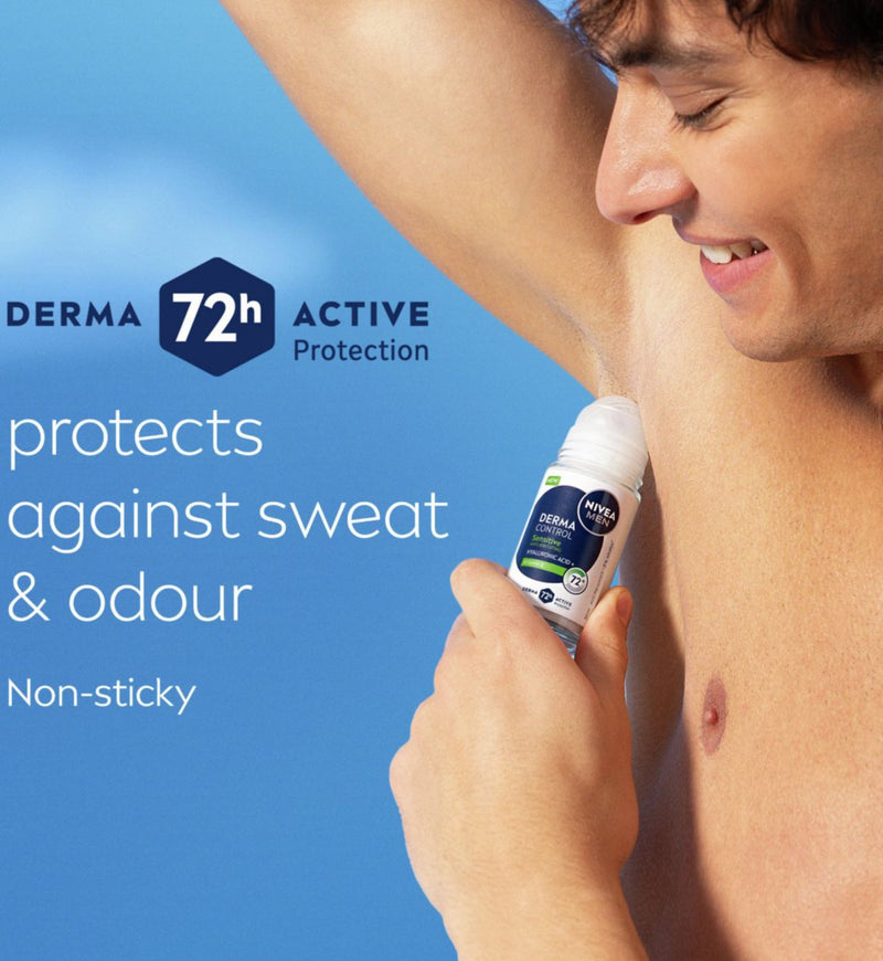 مزيل عرق رول أون NIVEA Men sensitive 50 مل (علامة تجارية بريطانية)