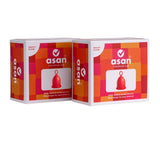 Superdrug Asan Heavy Flow Menstrual Cups 2 Pack- Buy online at McGrocer