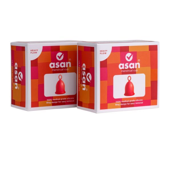 Asan menstrual cups heavy flow 2 pack - British product