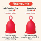 Asan menstrual cups heavy flow 2 pack - British product