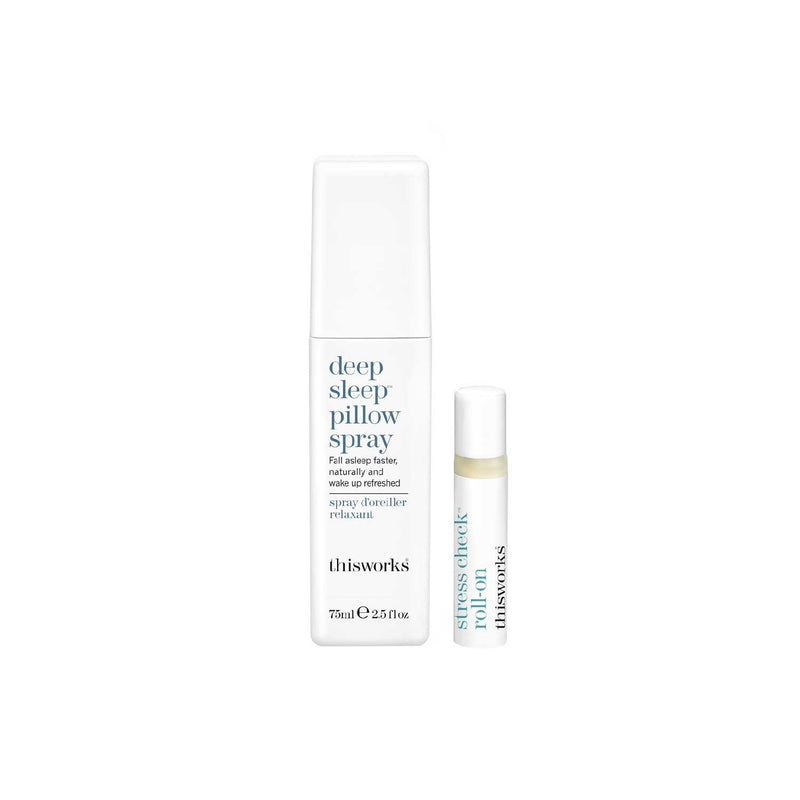 This Works Deep Sleep set with pillow spray and roll-on (British brand)