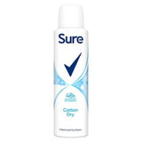 Desodorante antitranspirante en aerosol Sure Women Cotton Dry de 150 ml
