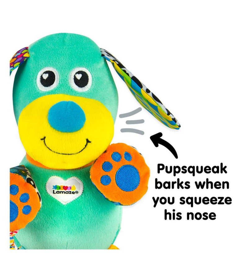 Tomy Lamaze Pupsqueak baby toy, imported from the UK