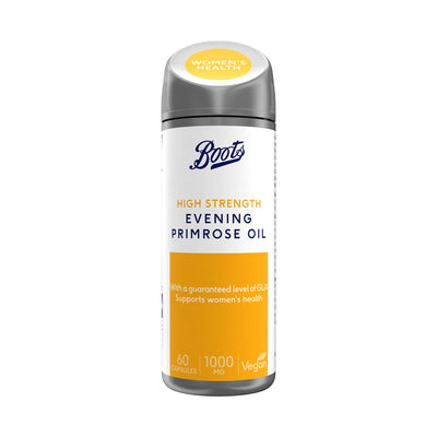 Boots Boots Evening Primrose Oil 1000mg 60 Capsules Vitamin E Supplement- Buy online at McGrocer