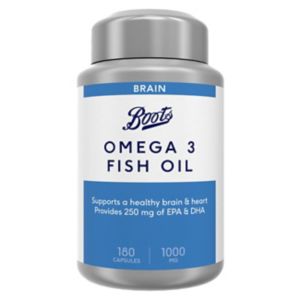 Boots Omega 3 Fish Oil 1000 mg 180 Capsules - British product