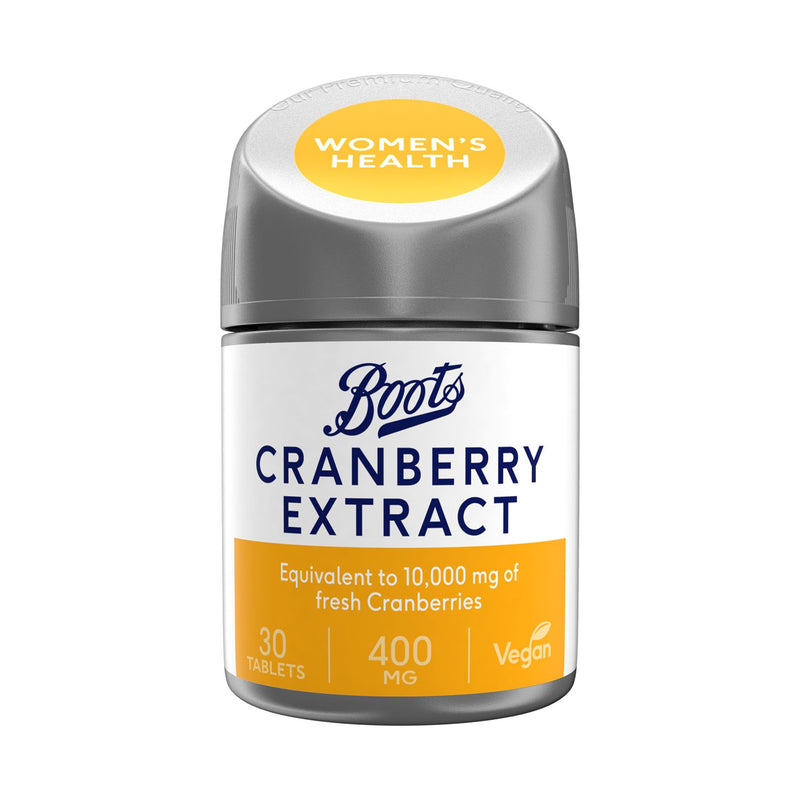 Boots Cranberry Extract 400mg Tablets 30 pack - British product