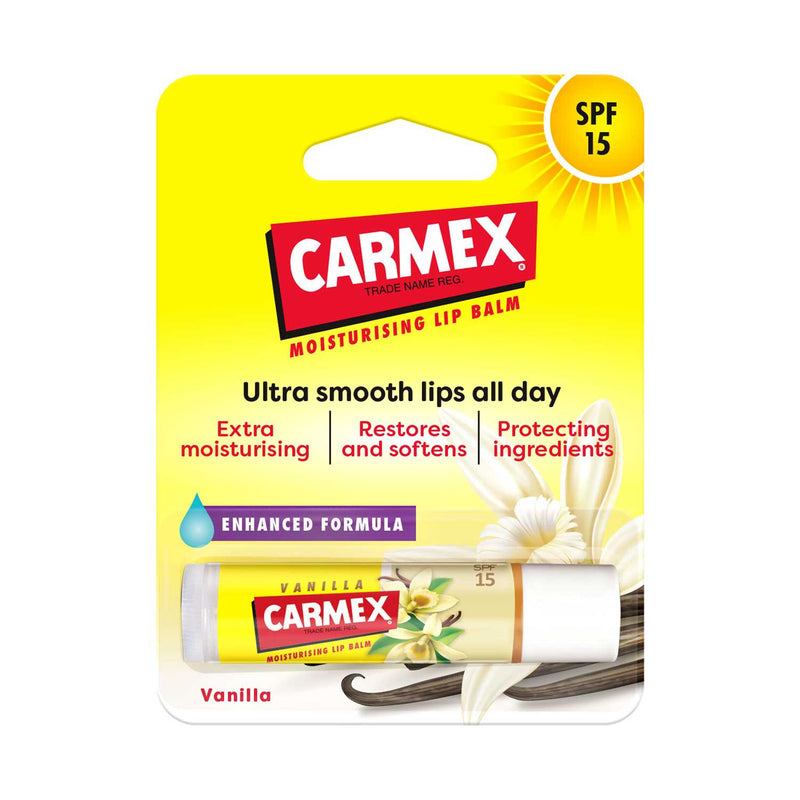 Carmex vanilla lip balm SPF15 - British product