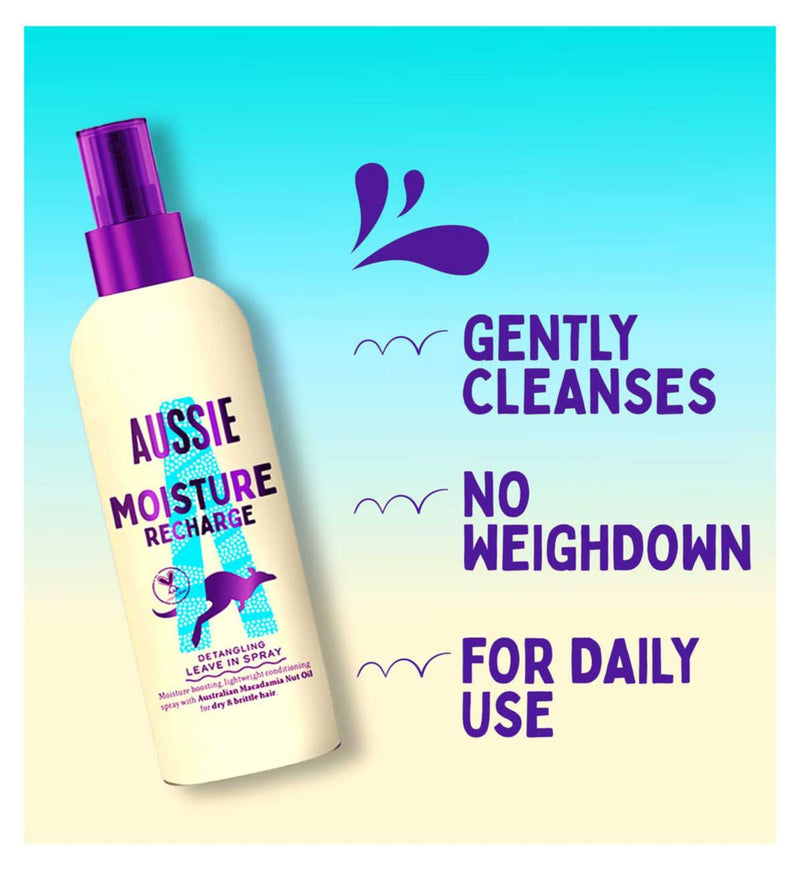 Aussie Miracle Moist Recharge Hair Conditioner Spray 250ml - British product