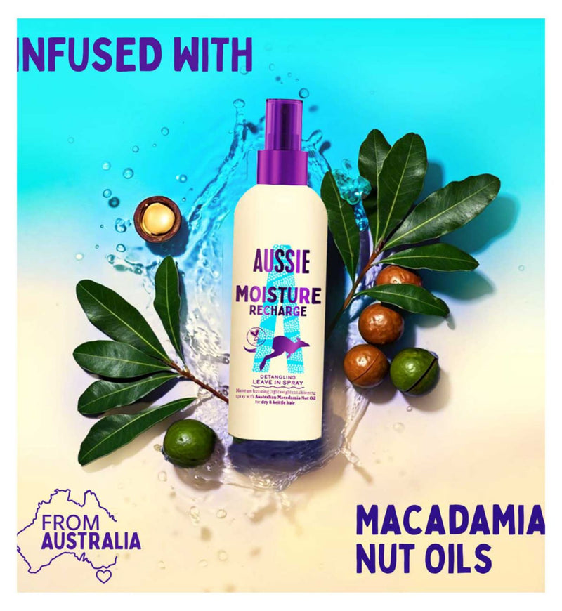 Aussie Miracle Moist Recharge Hair Conditioner Spray 250ml - British product