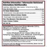 Kirkland Signature whole almonds 1.36kg, UK version