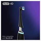 Oral-B iO Ultimate Clean black brush heads 4 pack, imported from the UK